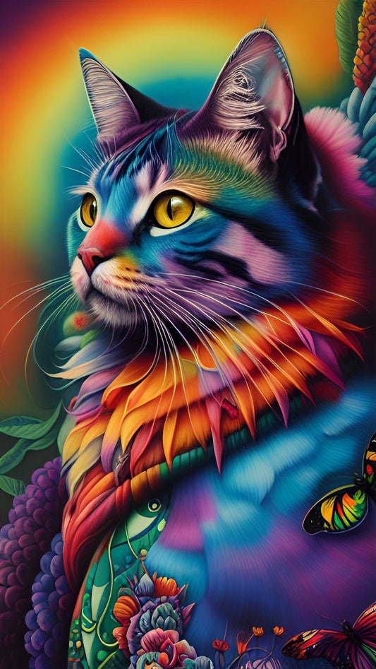 Adorable Cat Diamond Painting