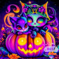 Devil Cats Halloween Diamond Painting