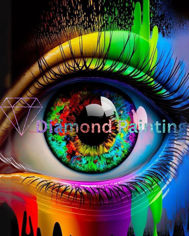 Colorful Eye Diamond Dot Paintings