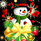 Cute Christmas Snowman-Christmas Diamond Art