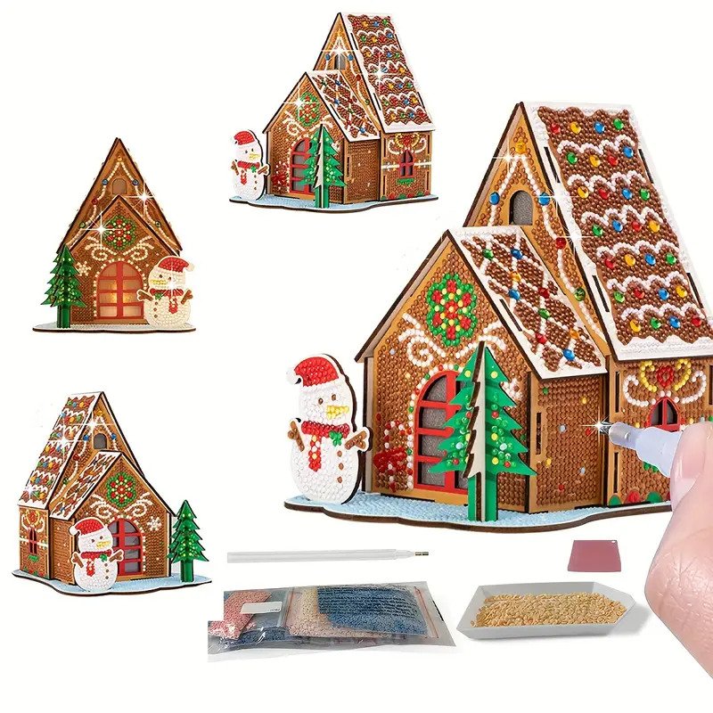 Diamond Painting Christmas House Puzzle