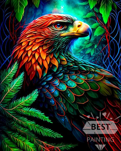 Eagle In Jungle Diamond Painting Kit