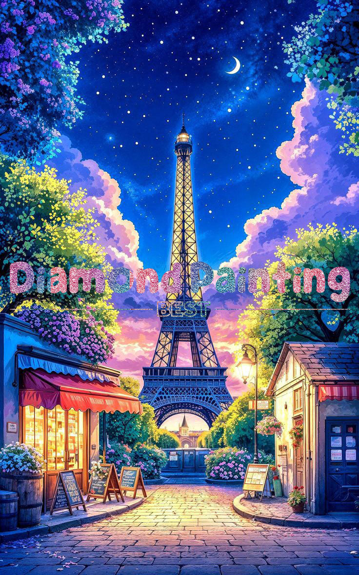 Eiffel Tower Night Diamond Art Kits