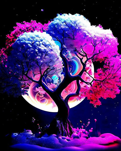 Fantasy Tree Diamond Art