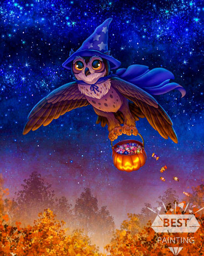 Halloween Gifts - Owl Diamond Art