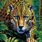 Jaguar Hunting Diamond Dot Art