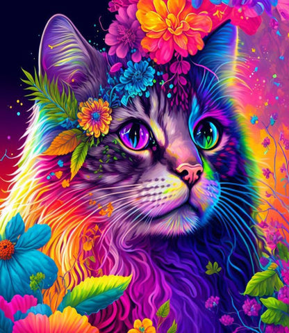 Lovely Cat Diamond Art