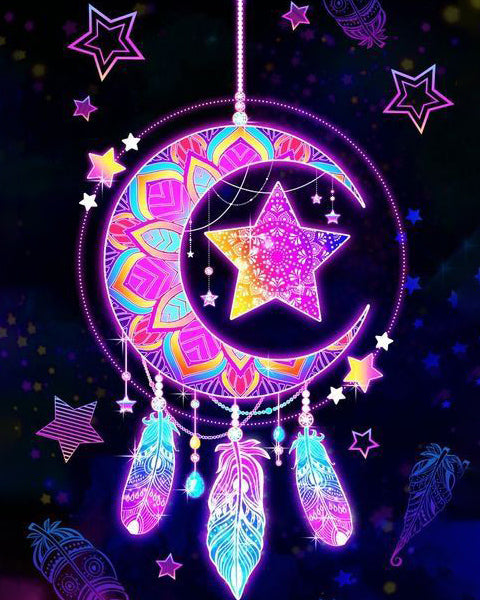 Moon Star Catcher Diamond Art
