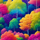 Multi Color Trees Paint With Diamonds