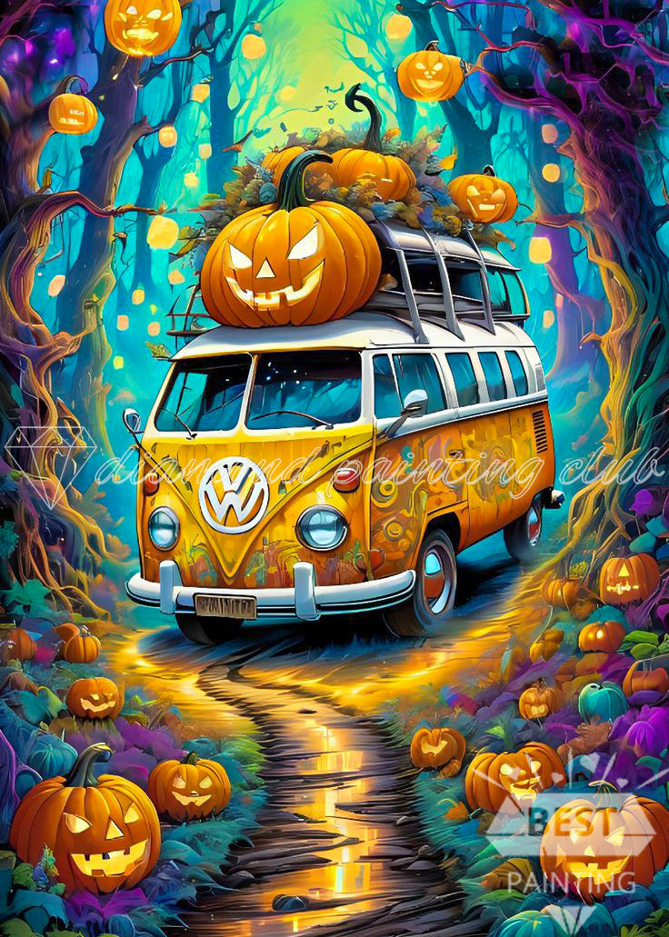 Pumpkin Van Diamond Art Kit