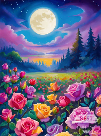 Roses Valley Diamond Art Painting