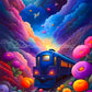 Train In Magical World Diamond Dot Painting