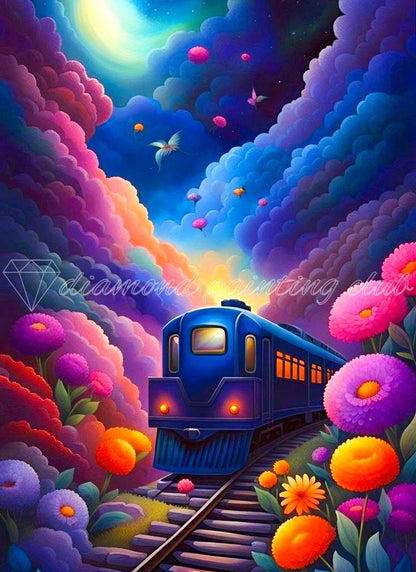 Train In Magical World Diamond Dot Painting