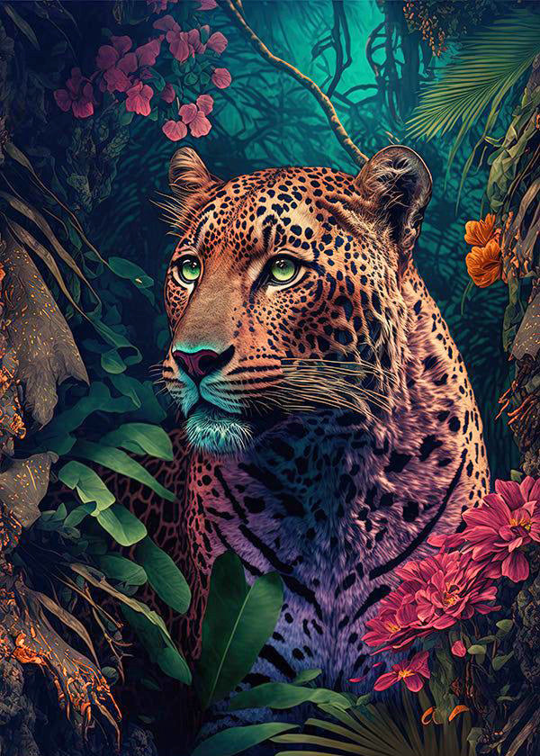 Fantasy Staring Leopard Best Bead Art Kits