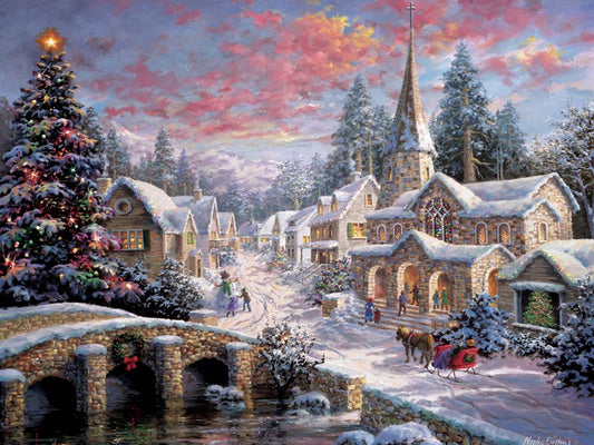 Christmas Festival In Town Bead Painting Kit