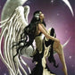 5D-Diamond Art Of Girl Angel Sitting On Moon