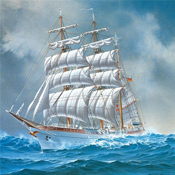 5D DIY Diamond Painting Of Sailing Ship