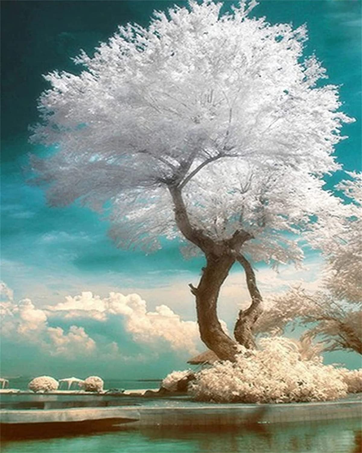 5D DIY Diamond Painting Of White Tree