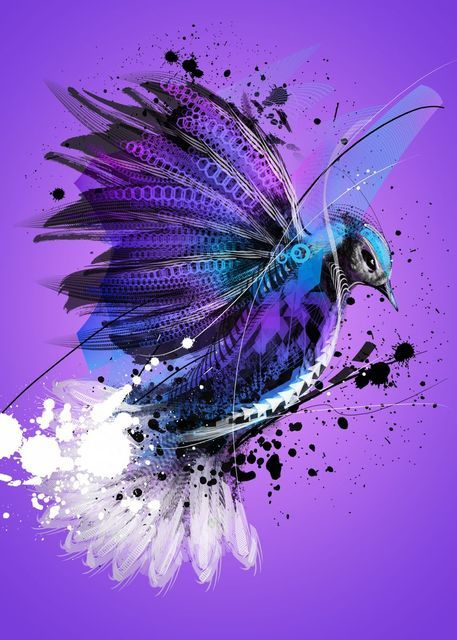 5D Diamond Painting Of Beautiful Phoenix Bird