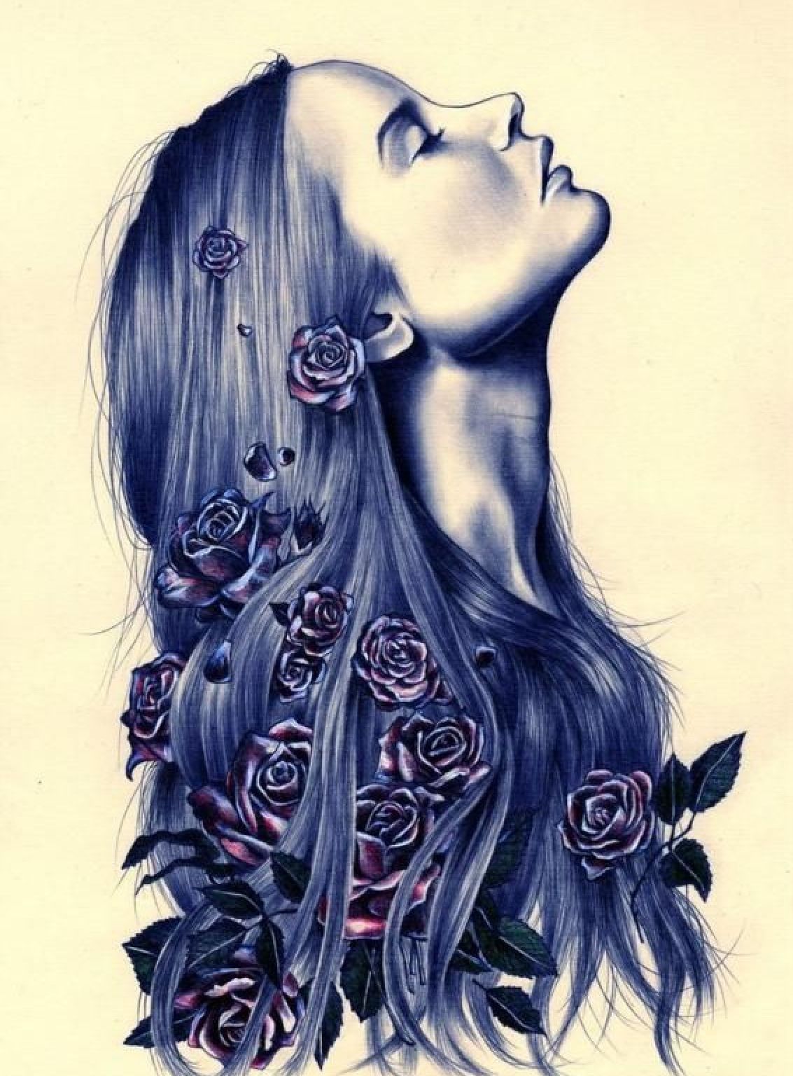 Amazing Rose Girl Diamond Painting