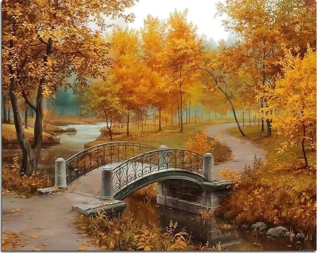 Autumn Scenery Bead Painting Kit