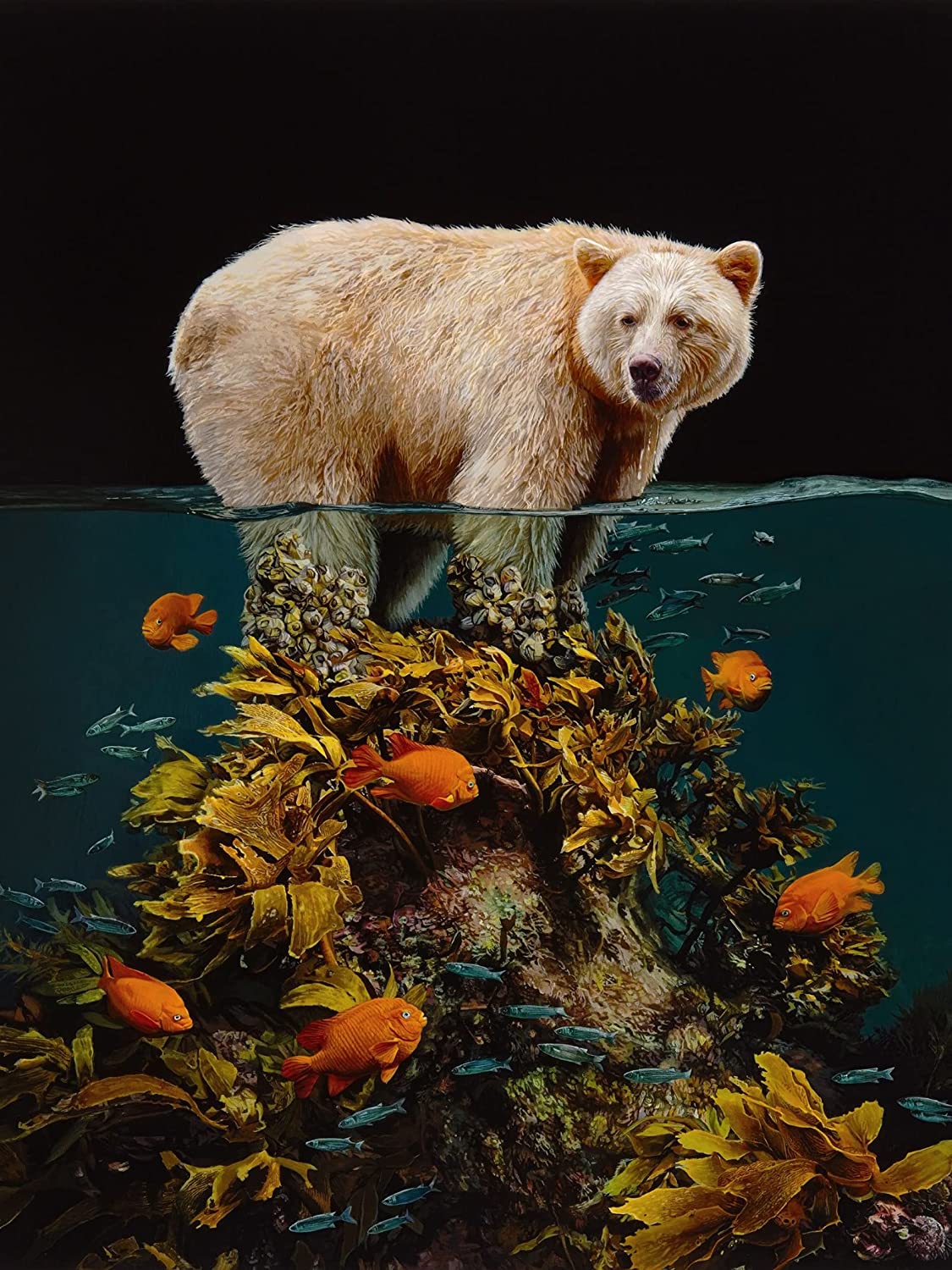 Bear In The Water 5D Diamond Painting