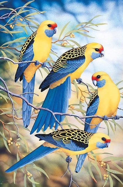 Beautiful Blue & Yellow Parrots Bead Art Kits