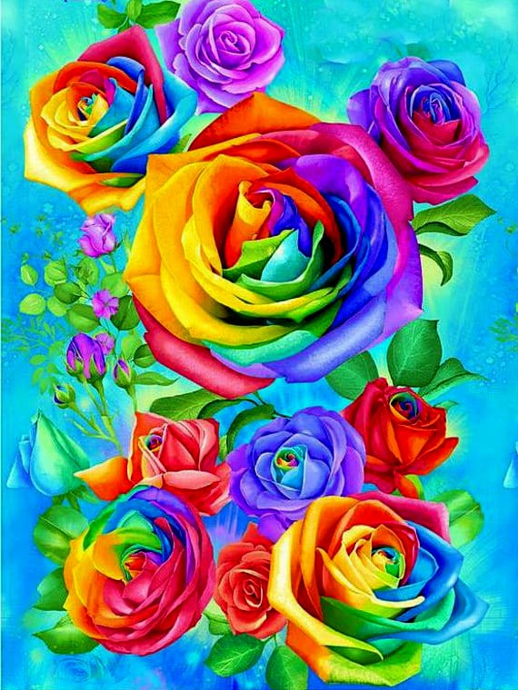 Beautiful Colorful Roses Bead Art Kits