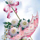 Beautiful Flowers Umbrella 5D Diamond Bead Art