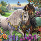 Beautiful Ponies Horses 5D Diamond Bead Art