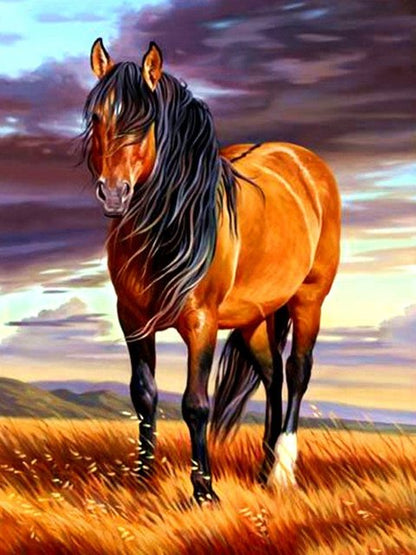 Brown Horse In Field Best Bead Art Kits