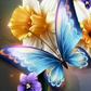 Butterfly And Flower Diamond Painting