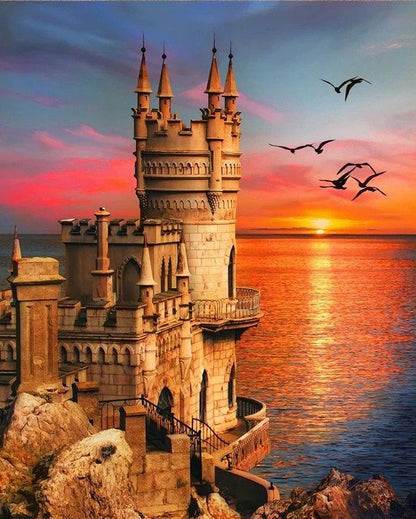 Castle On Sea Diamond Bead Art Kits