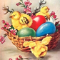 Chicks Easter Eggs In Bucket Diamond Kit
