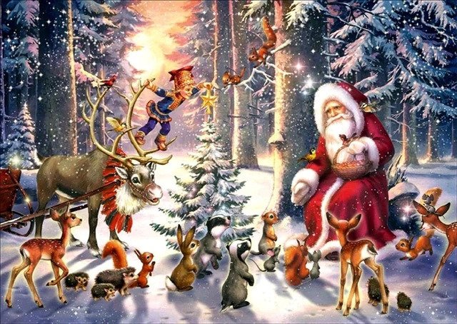 Christmas In Snowy Forest Bead Painting Kit
