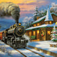 Christmas Trip - Train Diamond Painting