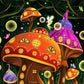 Colored Magical Mushrooms Bead Painting Kit