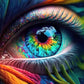 Colorful Magical Eye 5D Diamond Bead Art