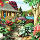 Cottage With Garden Bead Painting Kit