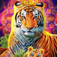 Crown Tiger With Cub Bead Art Kits