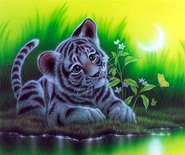 Cute Tiger Cub Bead Painting Kit 