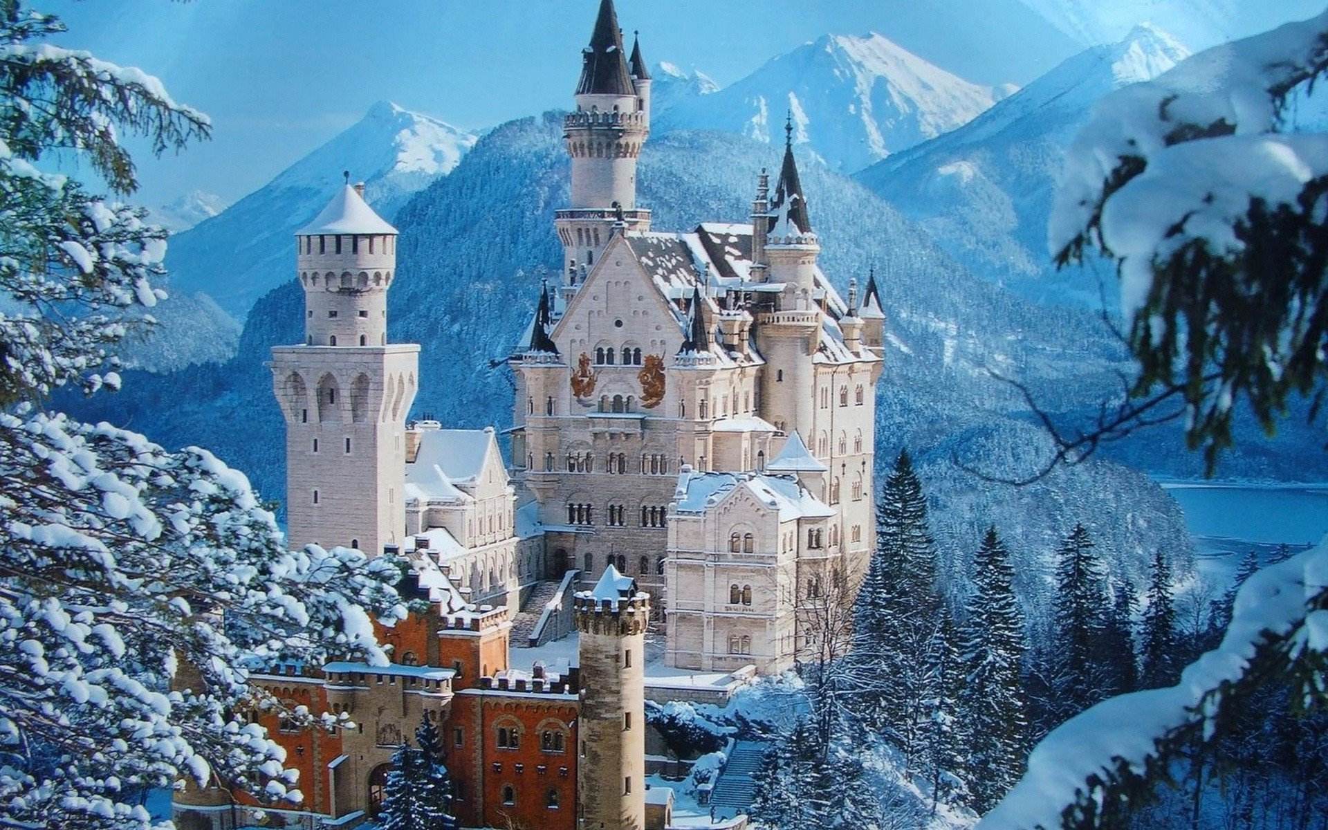 Diamond Bead Art Of  Winter Wonderland Castle