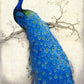Diamond Painting Of Beautiful Peacock Sitting On Branch