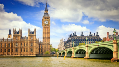 Diamond painting of the Palace of Westminster in London