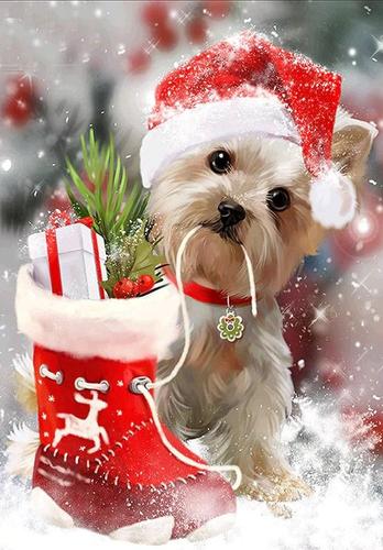 Dog Christmas Gifts - Diamond Painting Kit