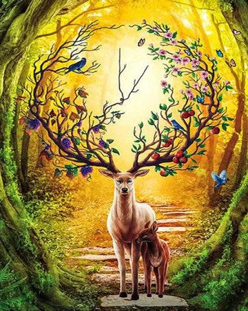 Fantasy Deer With Beautiful Antle Best Bead Art Kits