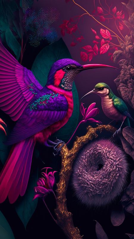 Fantasy Hummingbirds Bead Art Kits