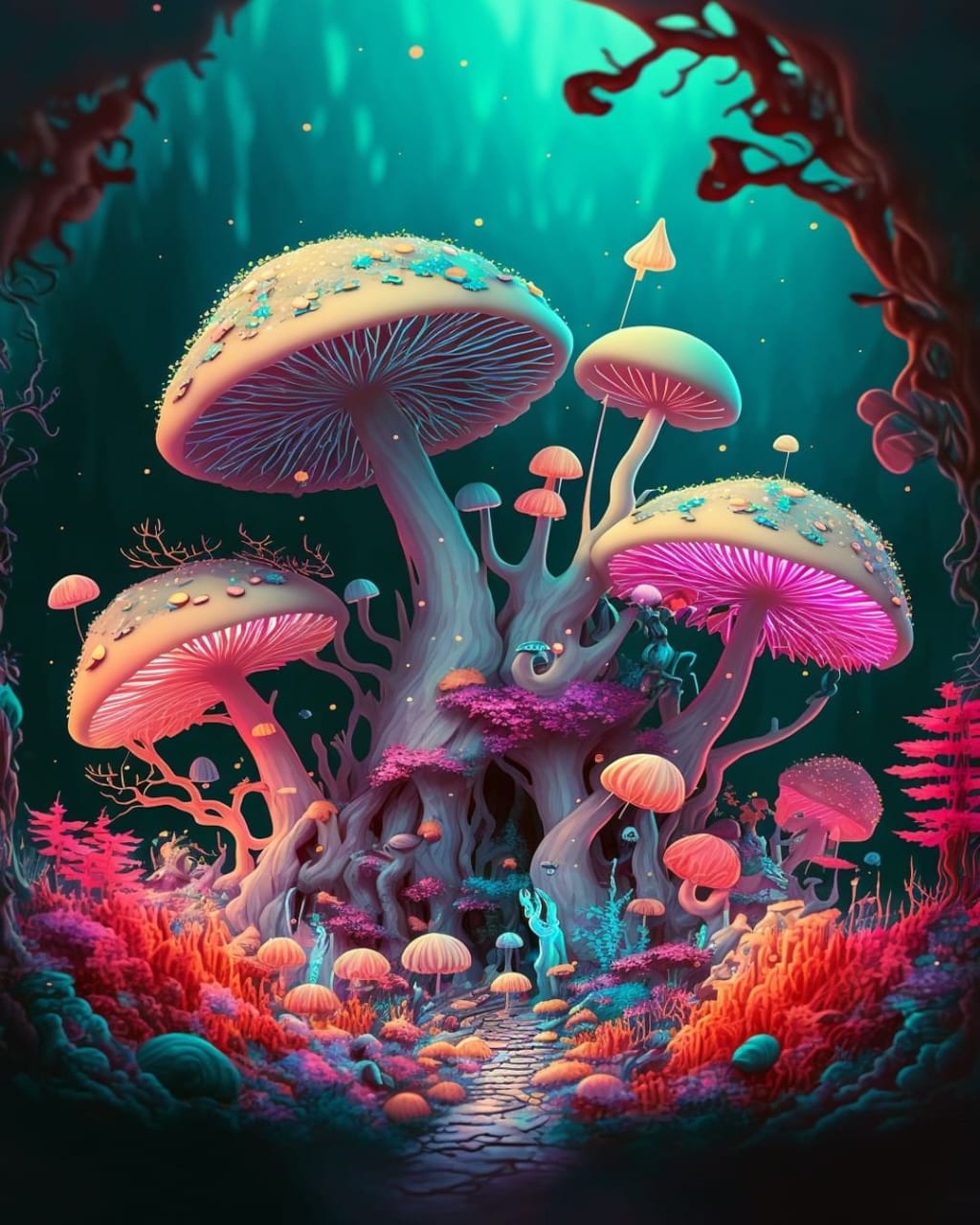 Fantasy Mushrooms Land Best Bead Art Kits