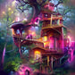 Fantasy Tree House Best Diamond Bead Art