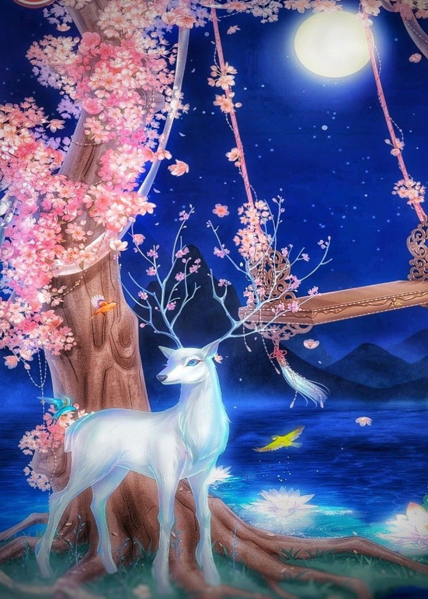 Fantasy White Deer Bead Art Kits
